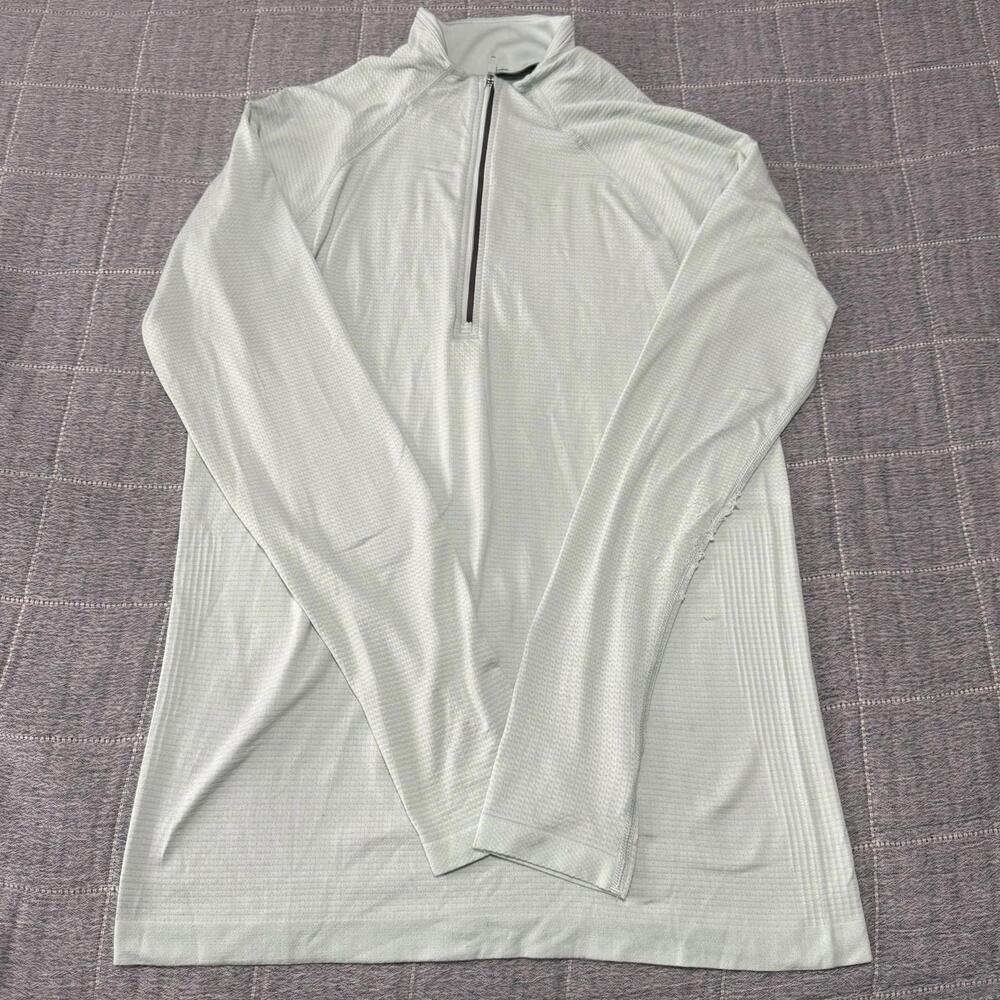 Lululemon Metal Vent Sweatshirt X-Small Green 1/4 Zip Athleisure Gym Stretch
